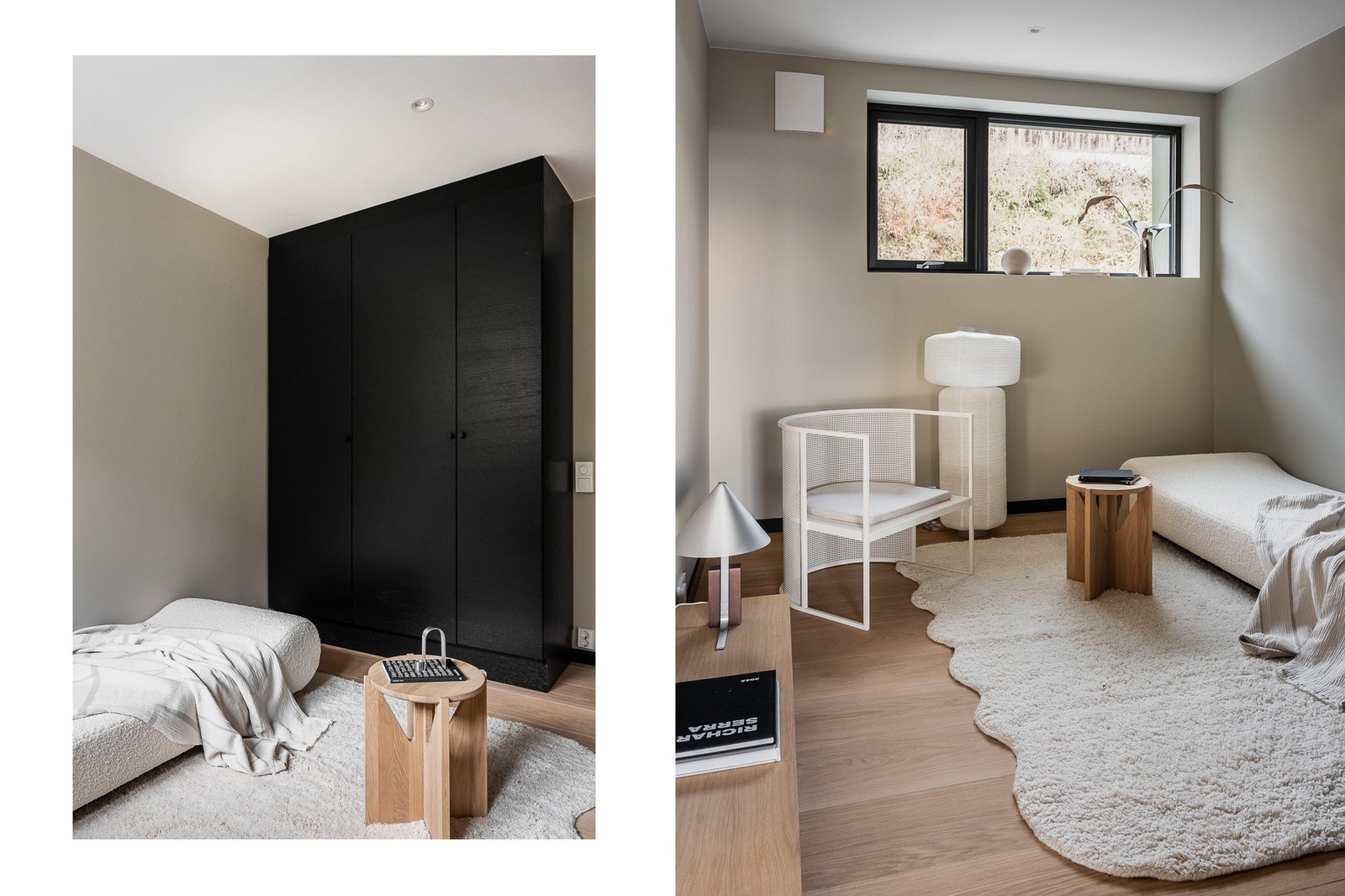 Soverom 3 er også av god størrelse og har plass til både seng, nattbord og et skrivebord. HTH garderobeskap i full høyde sikrer gode oppbevringsmuligheter. Galleribilde