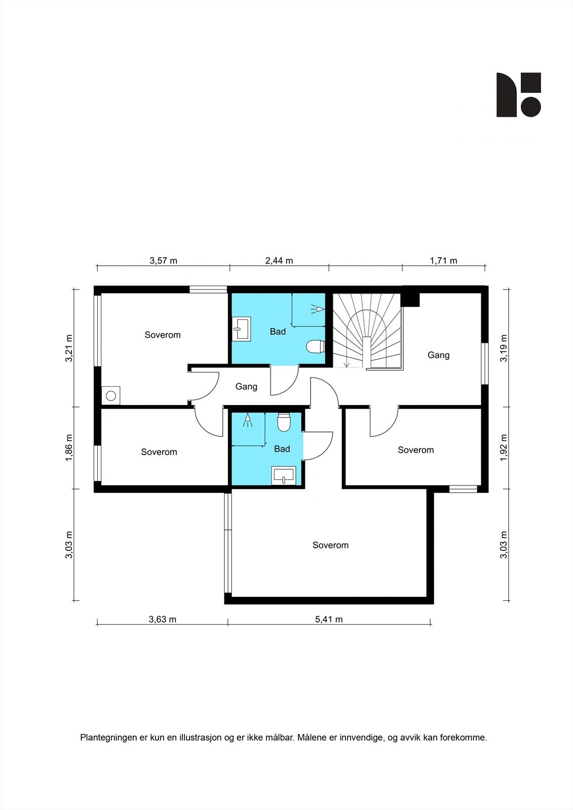 Plantegning - 2. Etasje Galleribilde