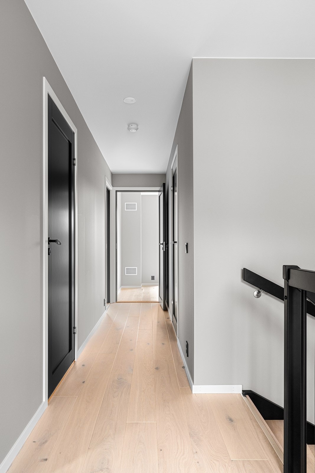 Gangen fører til alle soverommene i 2 etasje og baderom. Galleribilde