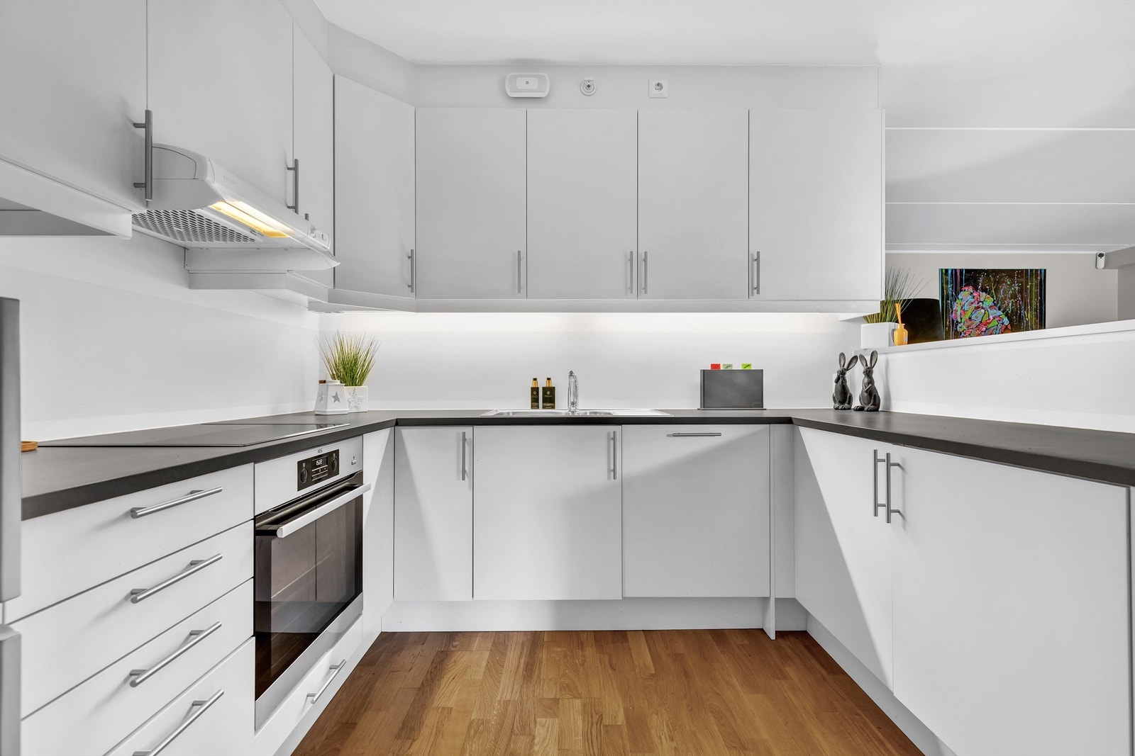 Her er det svært godt med både skap- og benkeplass. Galleribilde