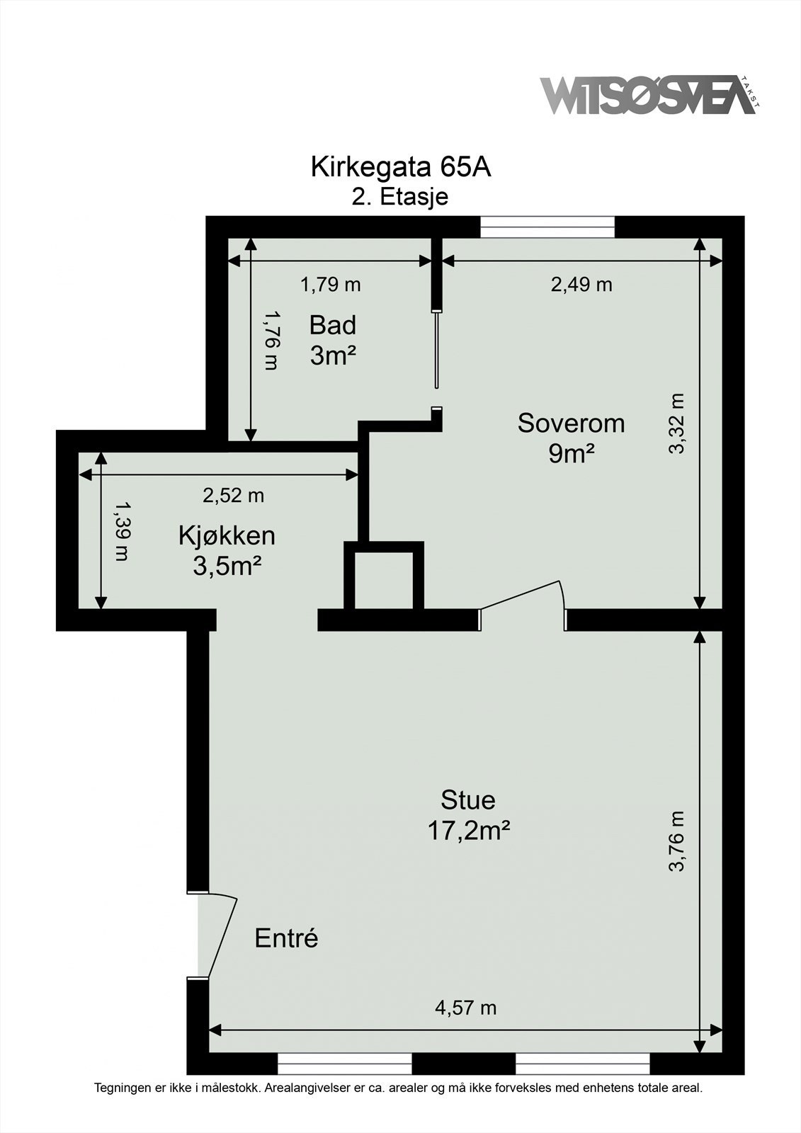 Ta en titt på planskissen og gjør deg kjent med romfordelingen! Galleribilde