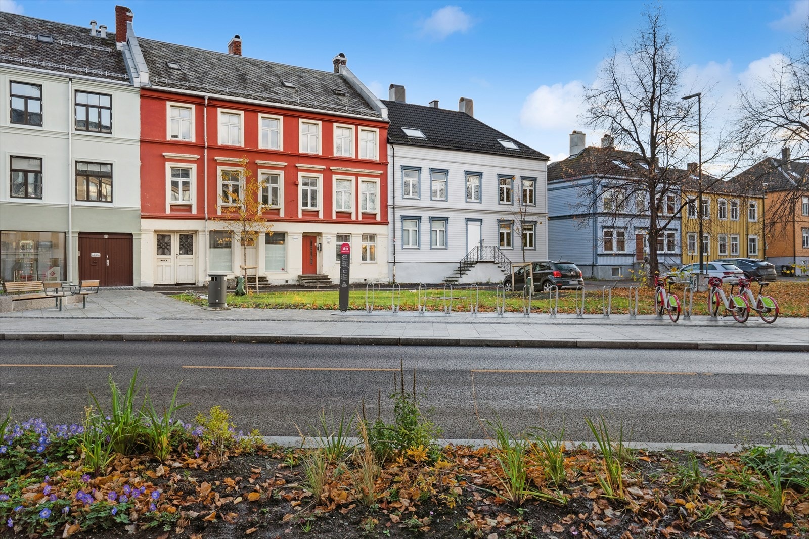 Boligen ligger ved den nye miljøgata i innherredsveien. Galleribilde