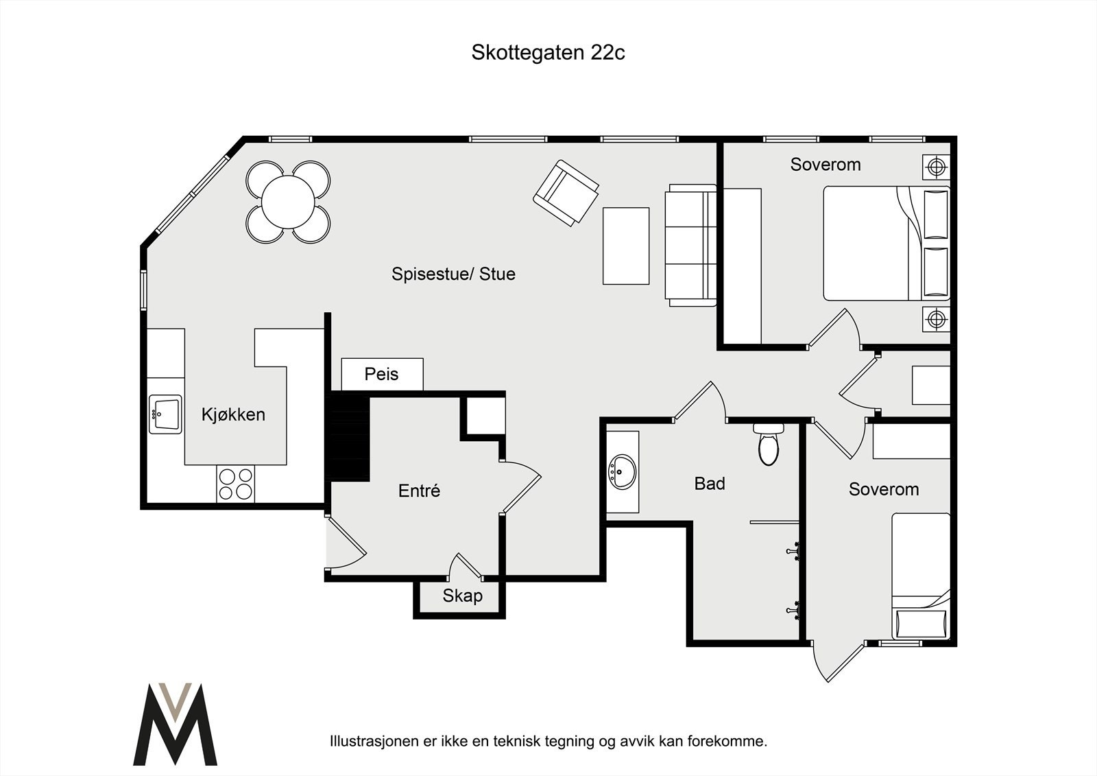 Planløsningen Galleribilde