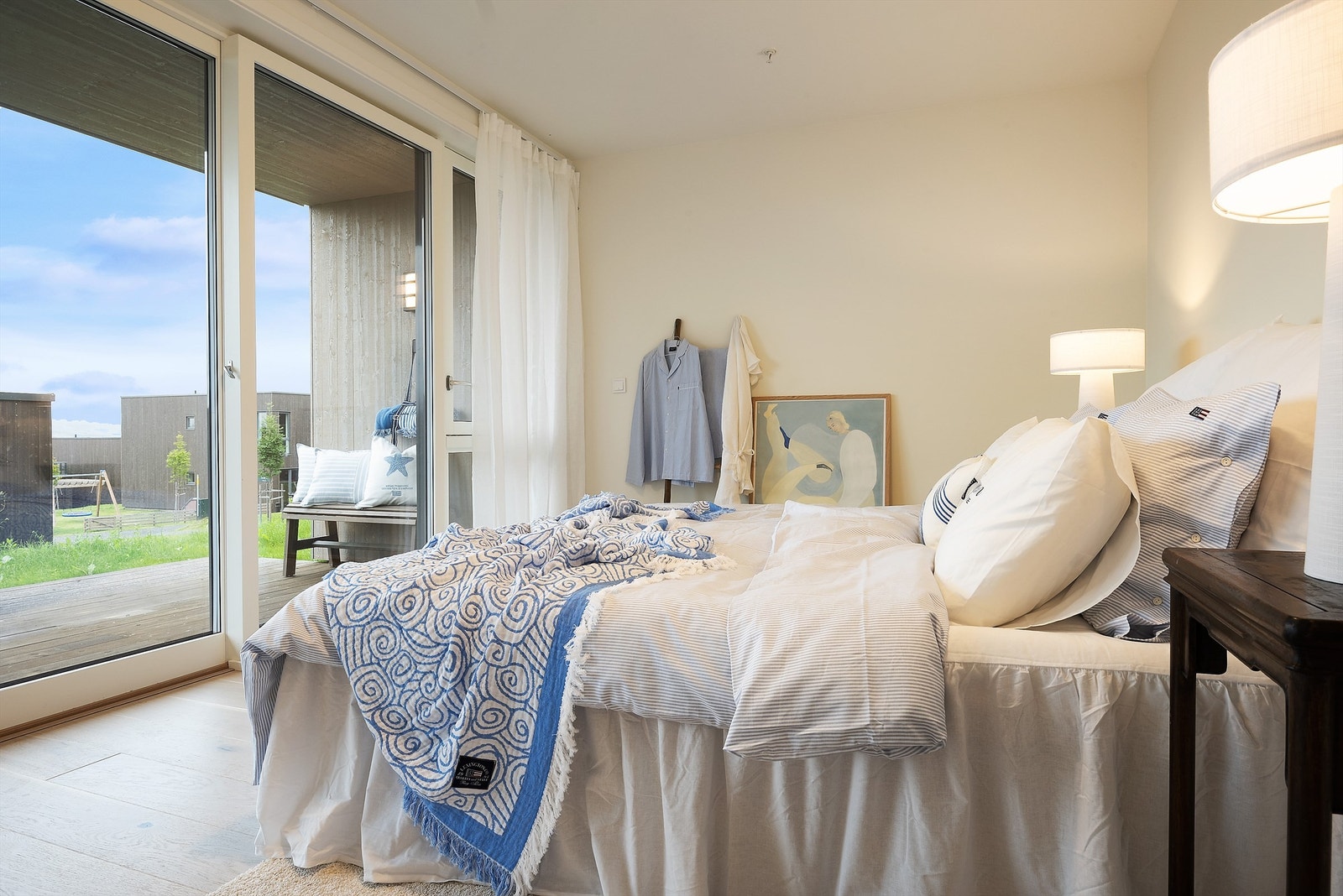 Lyst og luftig soverom Galleribilde