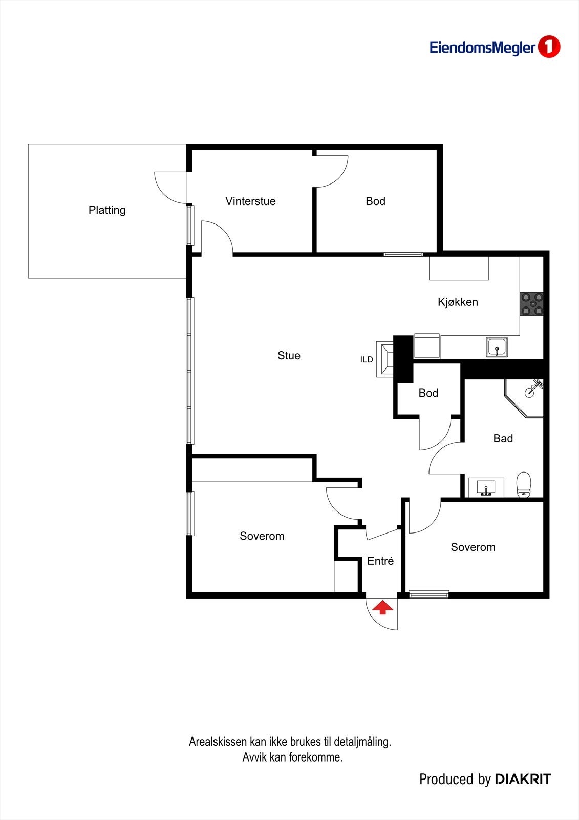 Plantegning. Galleribilde