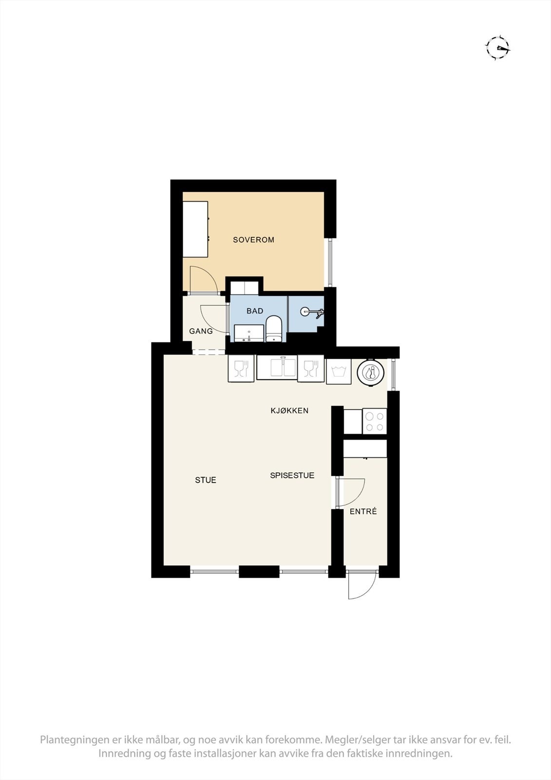 Plantegning utleiedelen Galleribilde