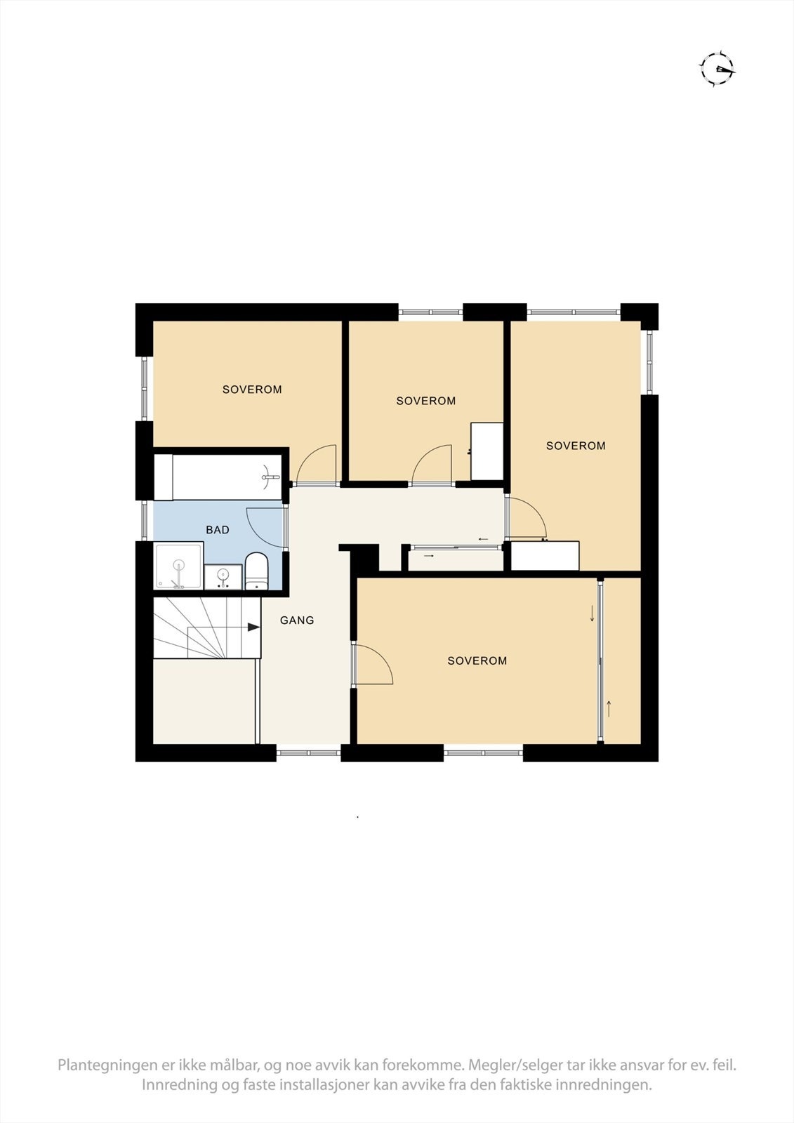 Plantegning 2.etasje Galleribilde