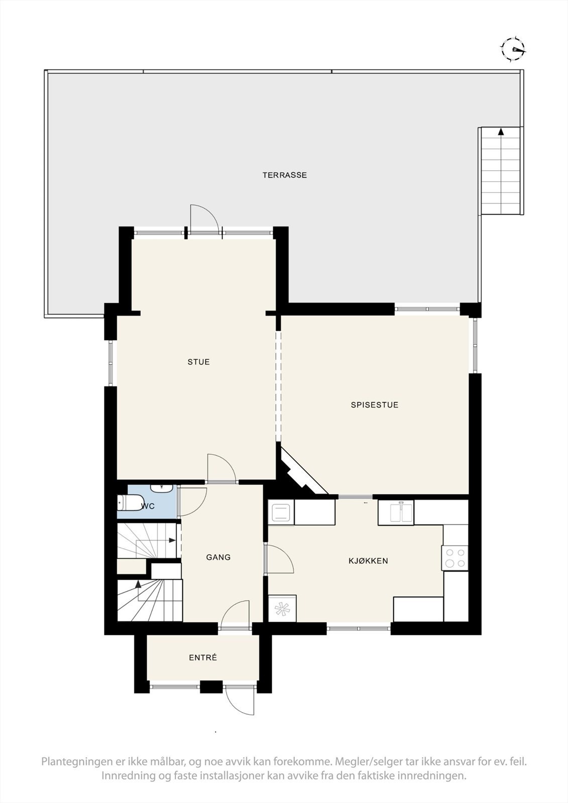 Plantegning 1.etasje Galleribilde