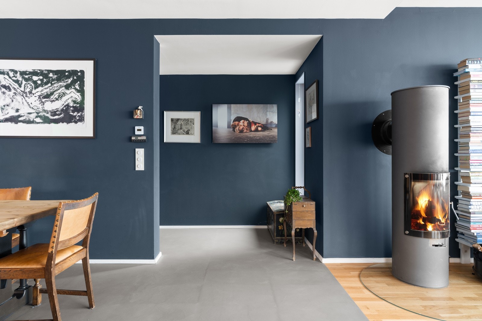 Vedyringen sikrer reduserte energikostnader, behagelig temperatur og en lun atmostfære.