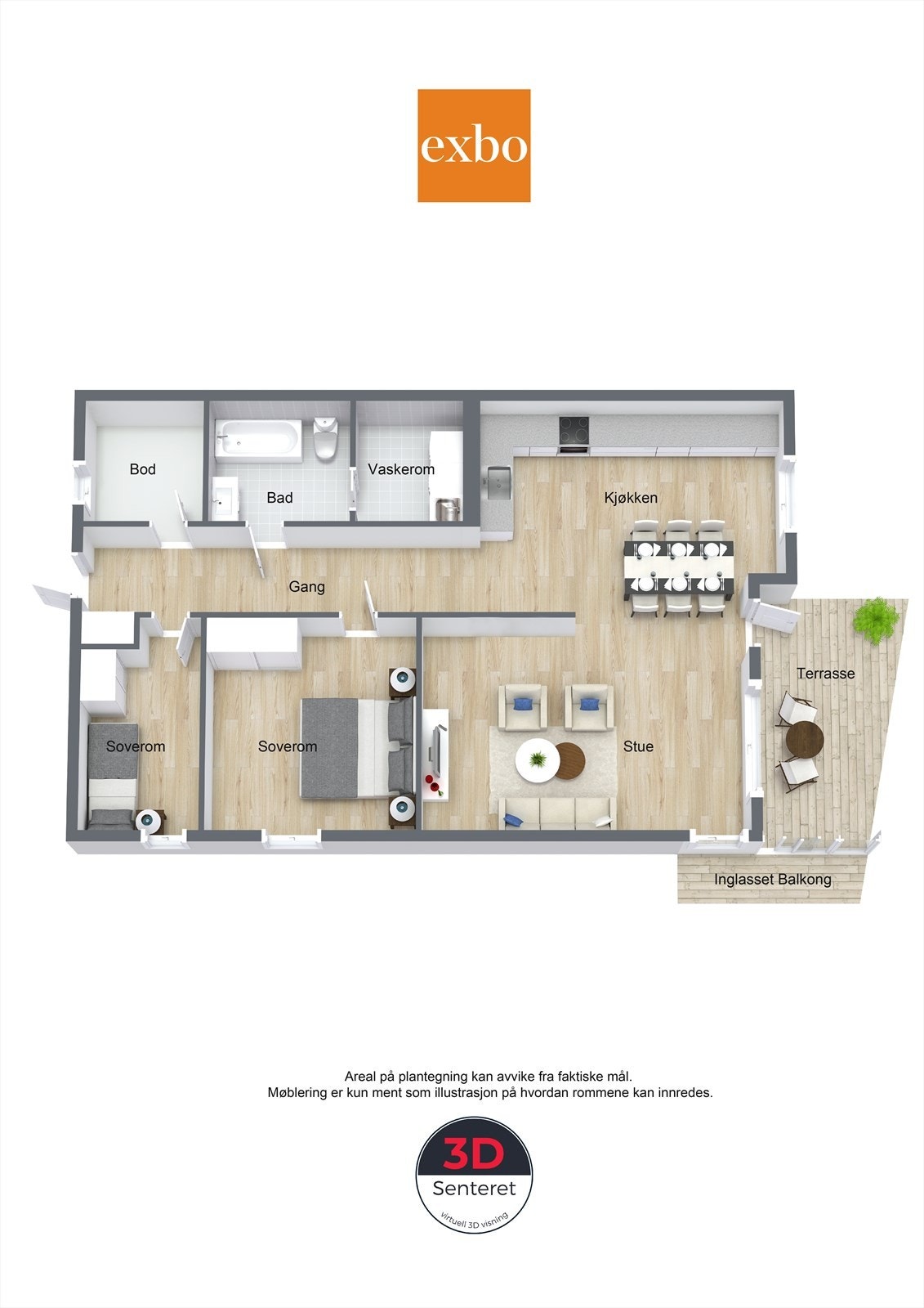 Plantegning 1.etg. Galleribilde