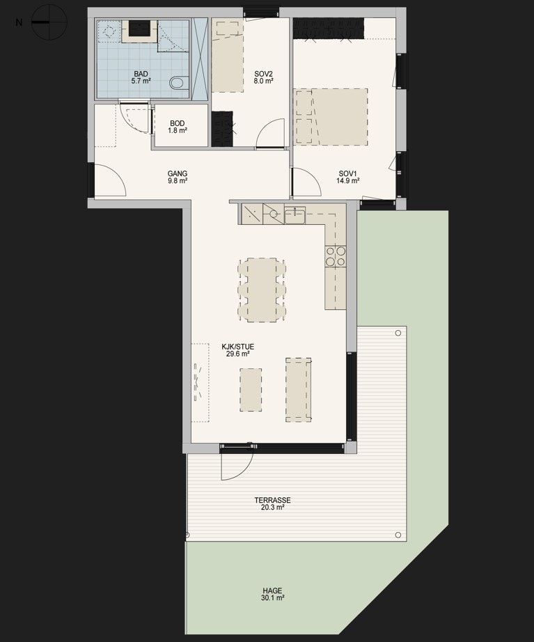 Plantegning Galleribilde