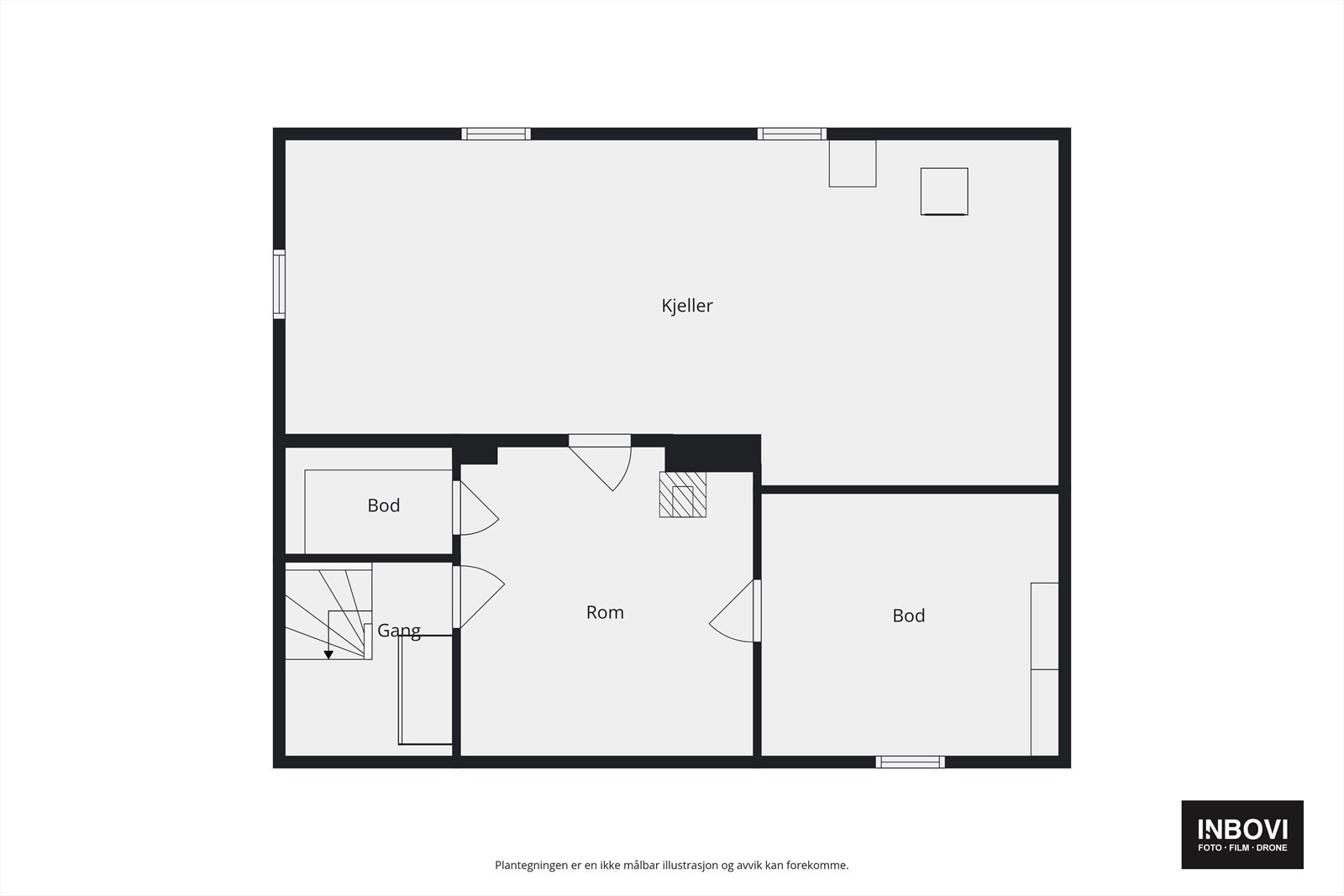 Plantegning kjeller Galleribilde