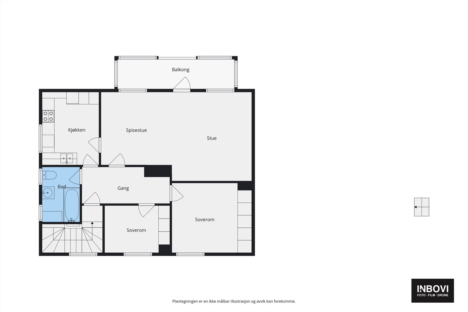 Plantegning 2. etasje Galleribilde