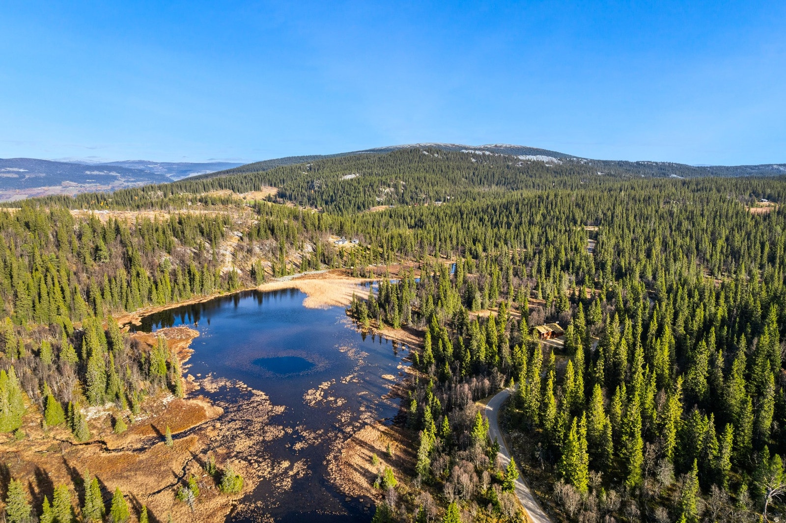 Om sommeren kan du utforske området til fots via merkede turstier eller på sykkel gjennom variert og vakker natur. Det ligger flere vann i umiddelbar nærhet, og fra hytta har du utsikt mot Nedre Skuritjønna. Galleribilde