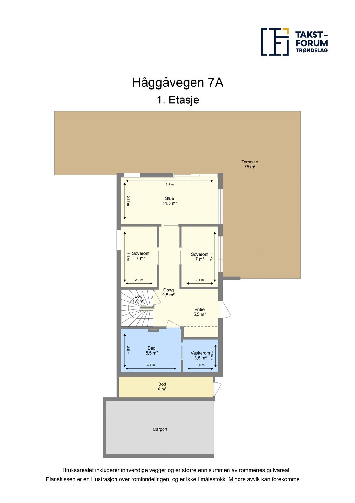 Plantegning Galleribilde