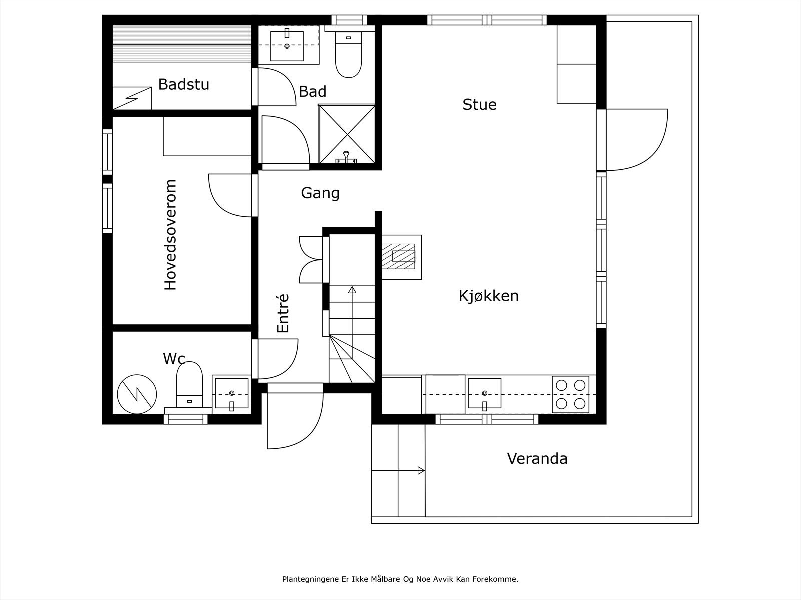 Plantegning for 1. etasje Galleribilde