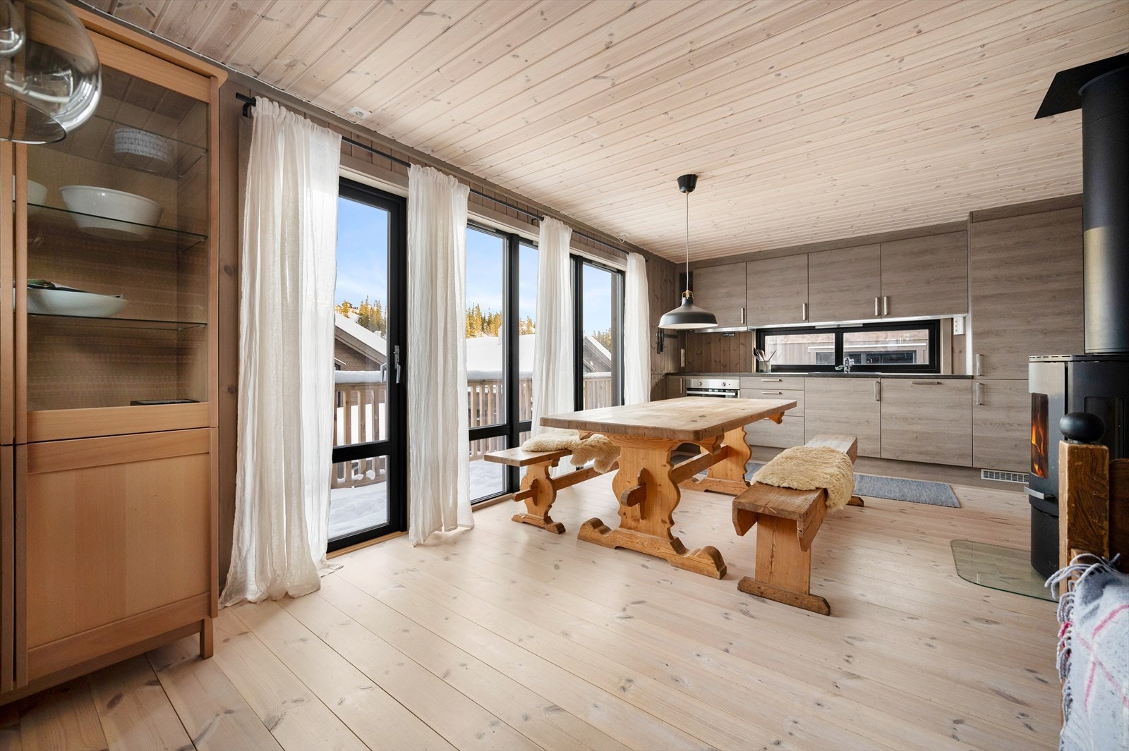 En lekker nyoppført hytte fra 2020 med en flott og sentral beliggenhet i fjellet Galleribilde