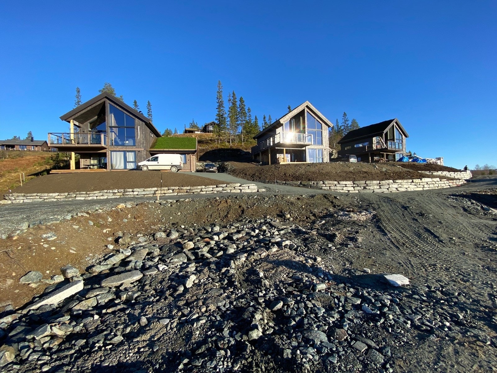 Anleggsarbeider med landskapsutforming av Sportslia. Galleribilde