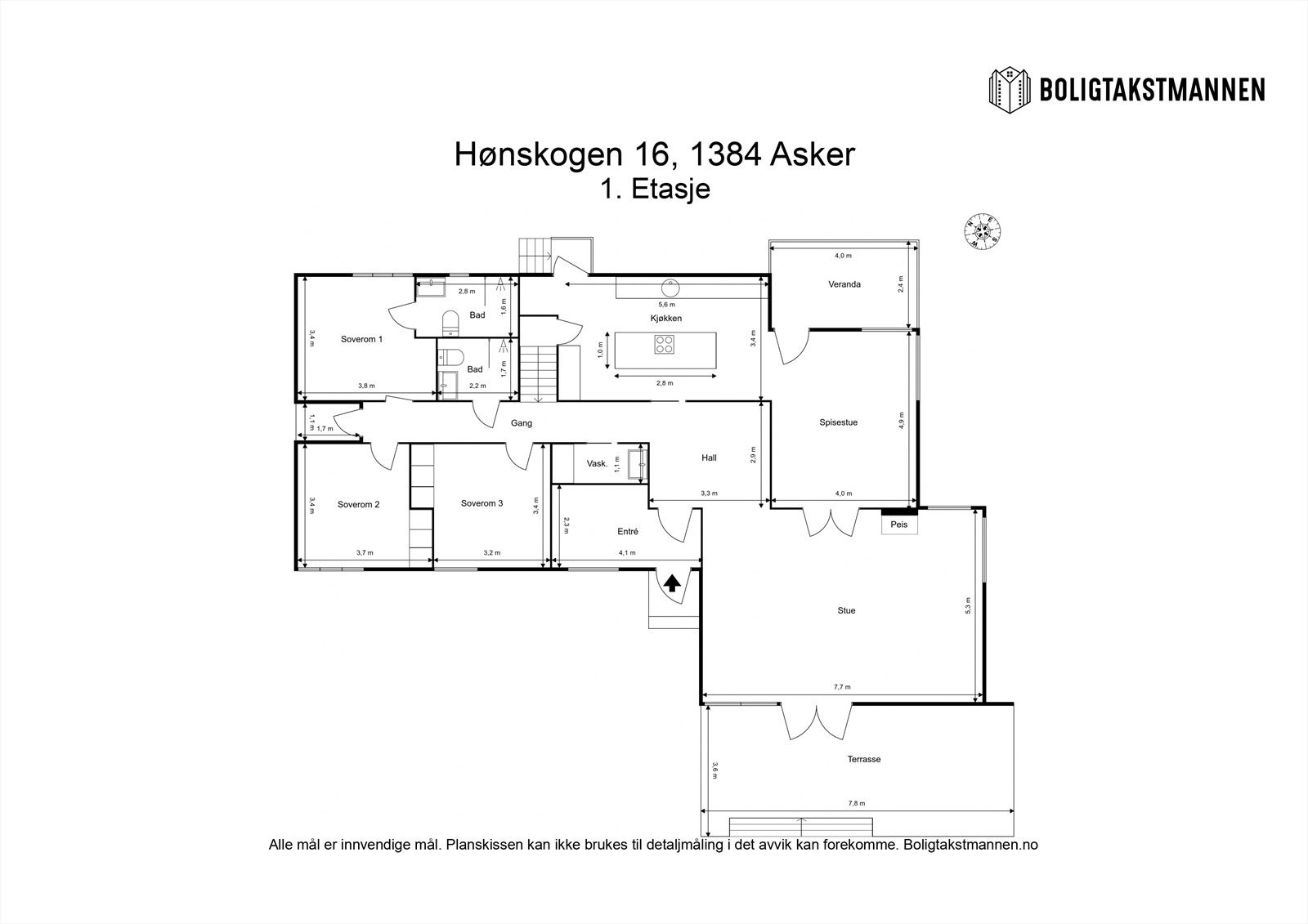 Plantegning 1. etasje. Galleribilde