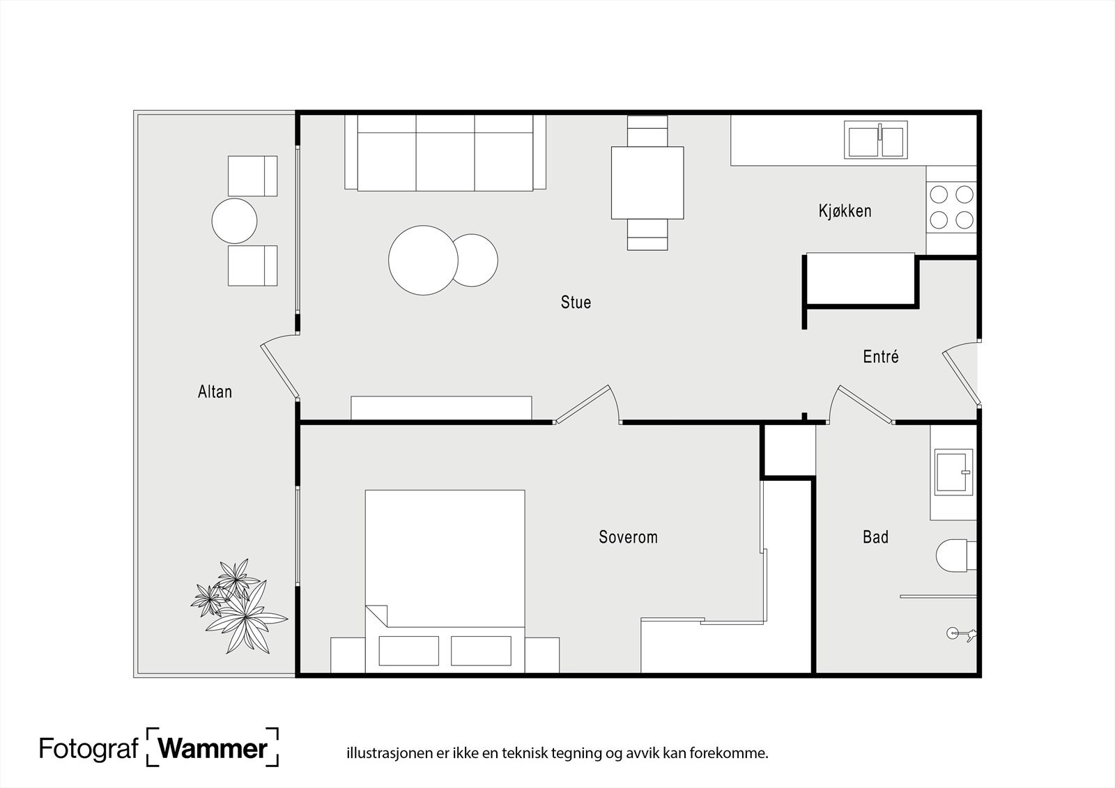 Plantegning - Barliveien 8 Galleribilde
