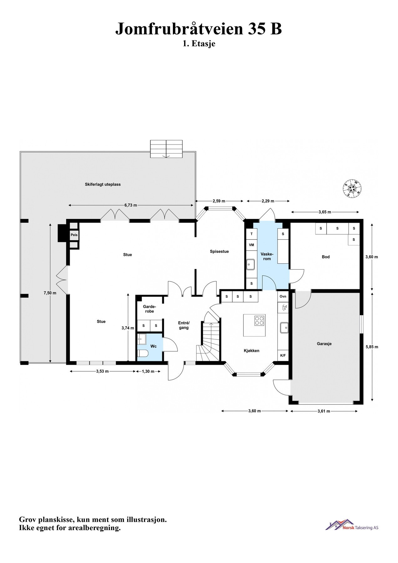 Planskisse 1. etasje