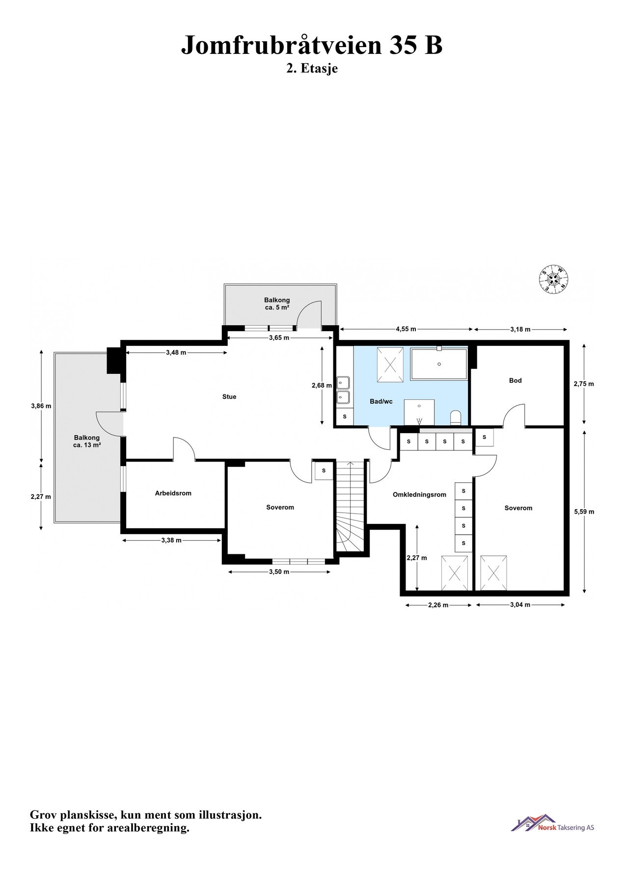 Planskisse 2. etasje