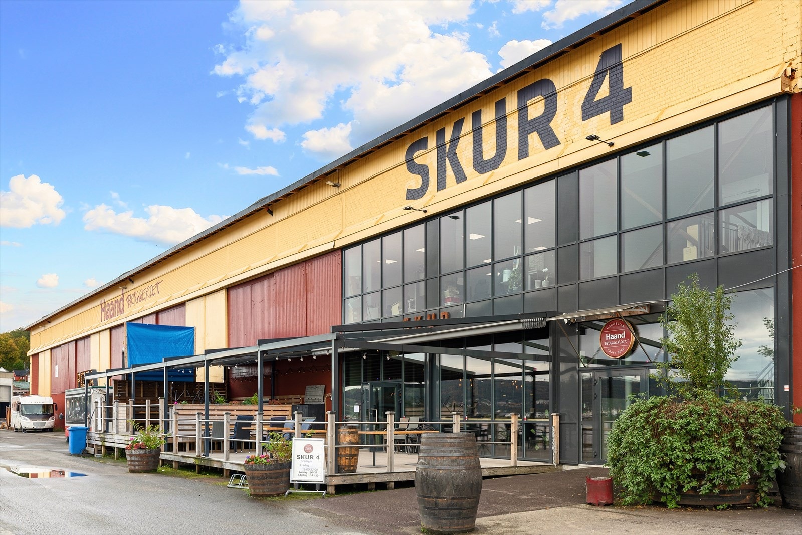 Skur 4 er også et attraktivt tilbud i nærområdet gjennom hele året, i tillegg til Gateway Studio som ligger like ved med flere kultur- og underholdningstilbud Galleribilde