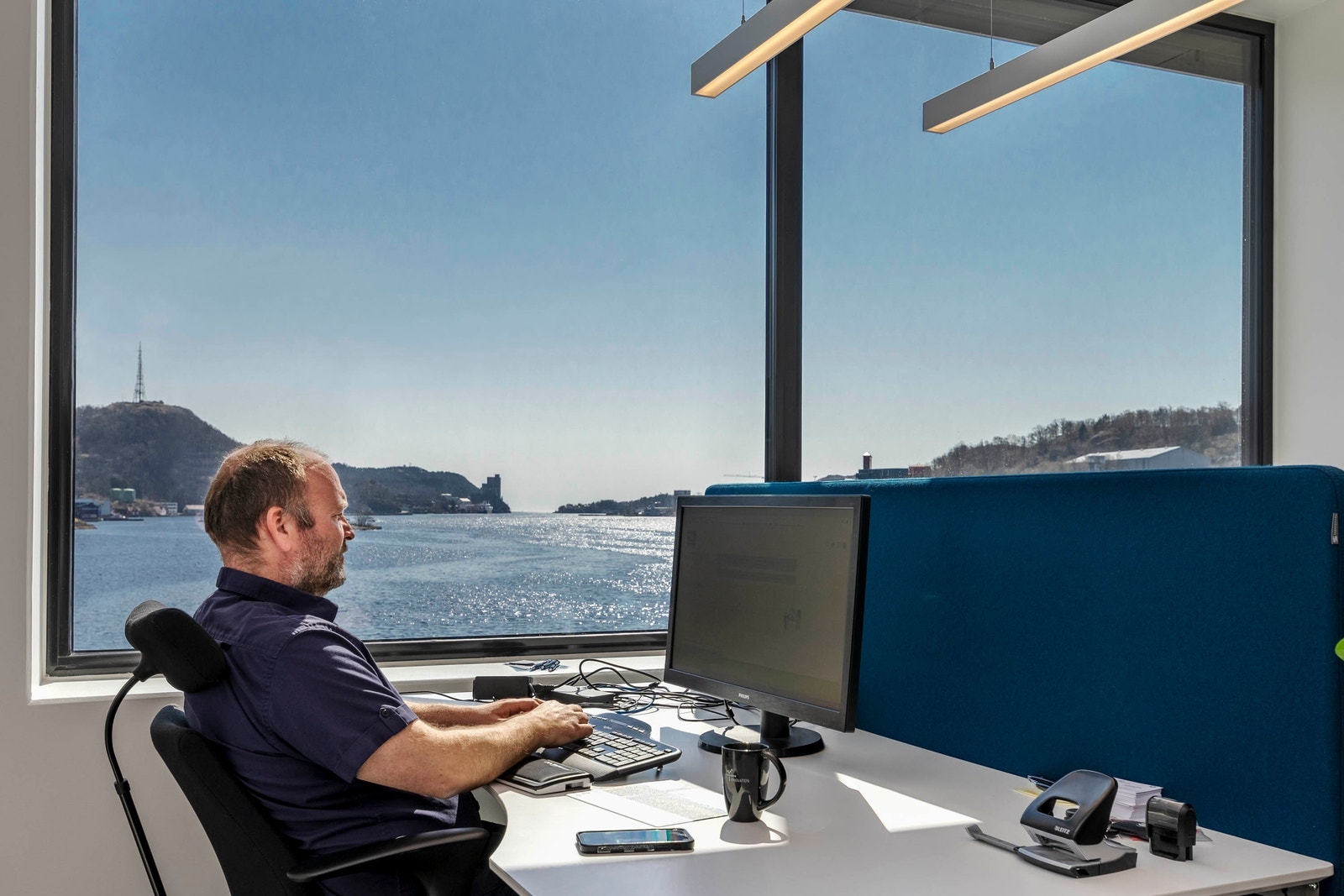 Noen av kontorene har fantastisk utsikt Galleribilde