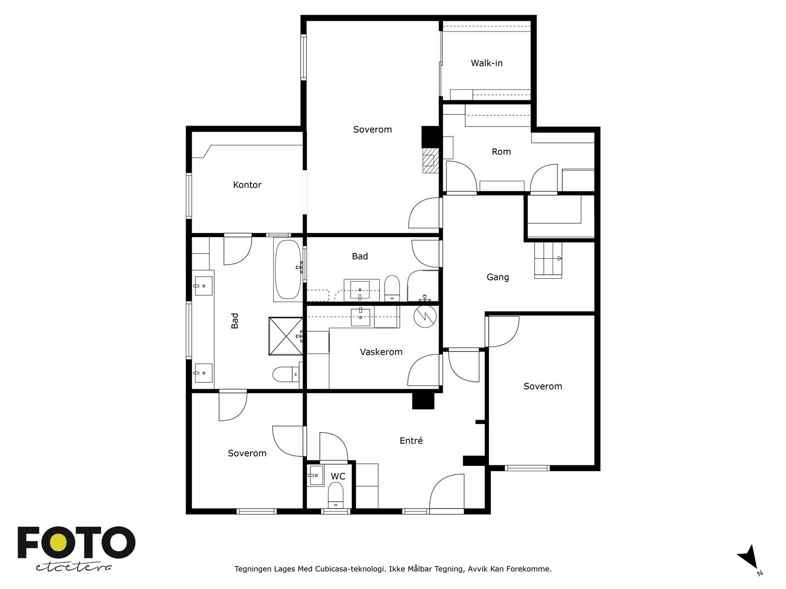 Planskisse 1.etasje - Ikke målbar. Galleribilde