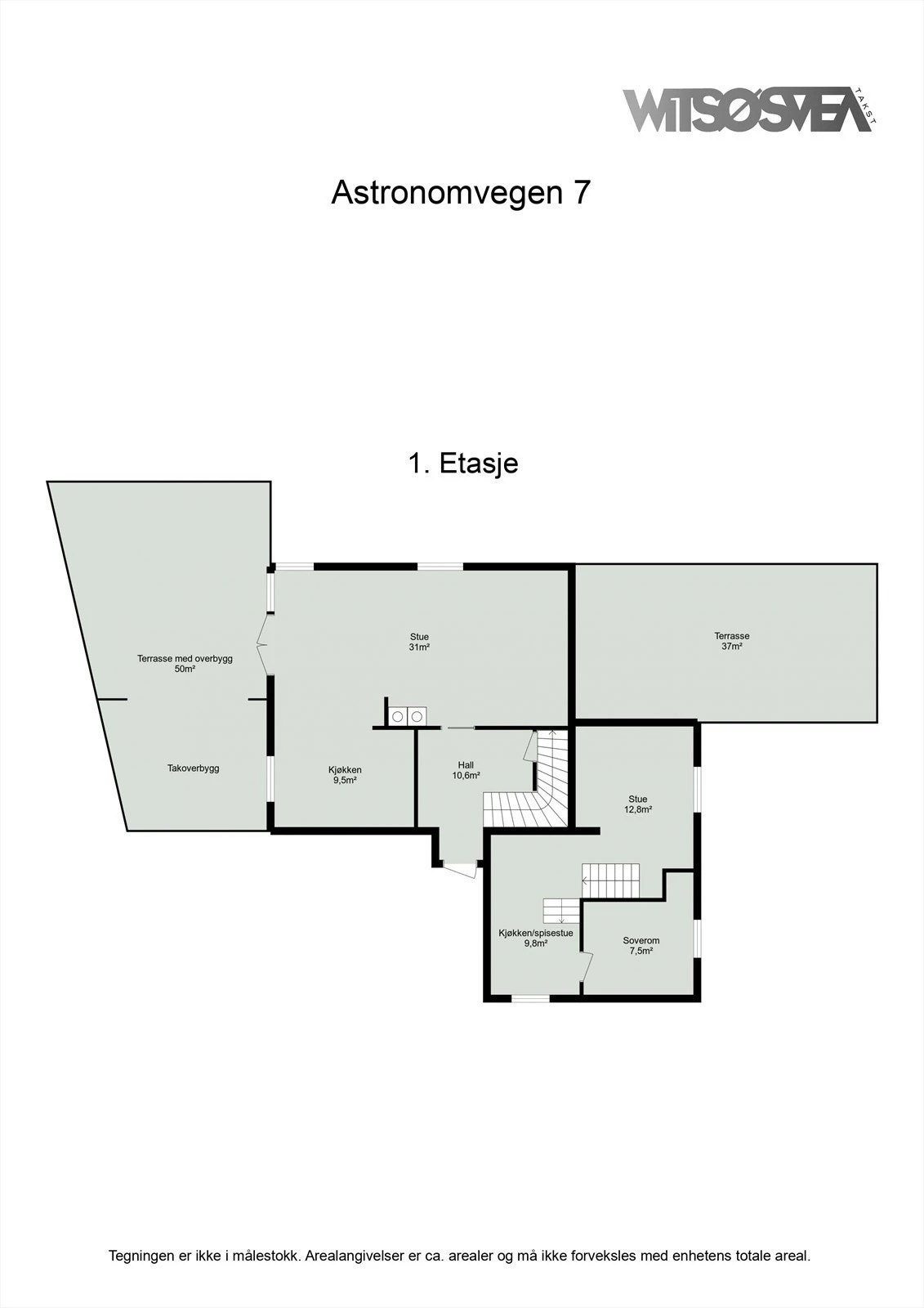 Planskisse 1. etasje Galleribilde