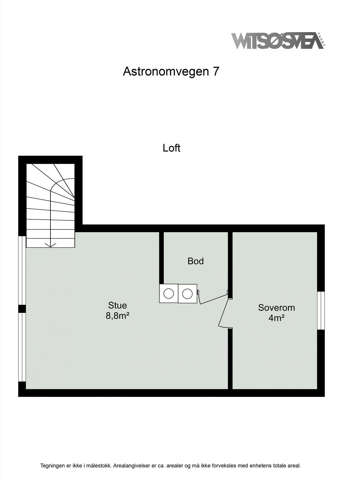 Planskisse loft Galleribilde