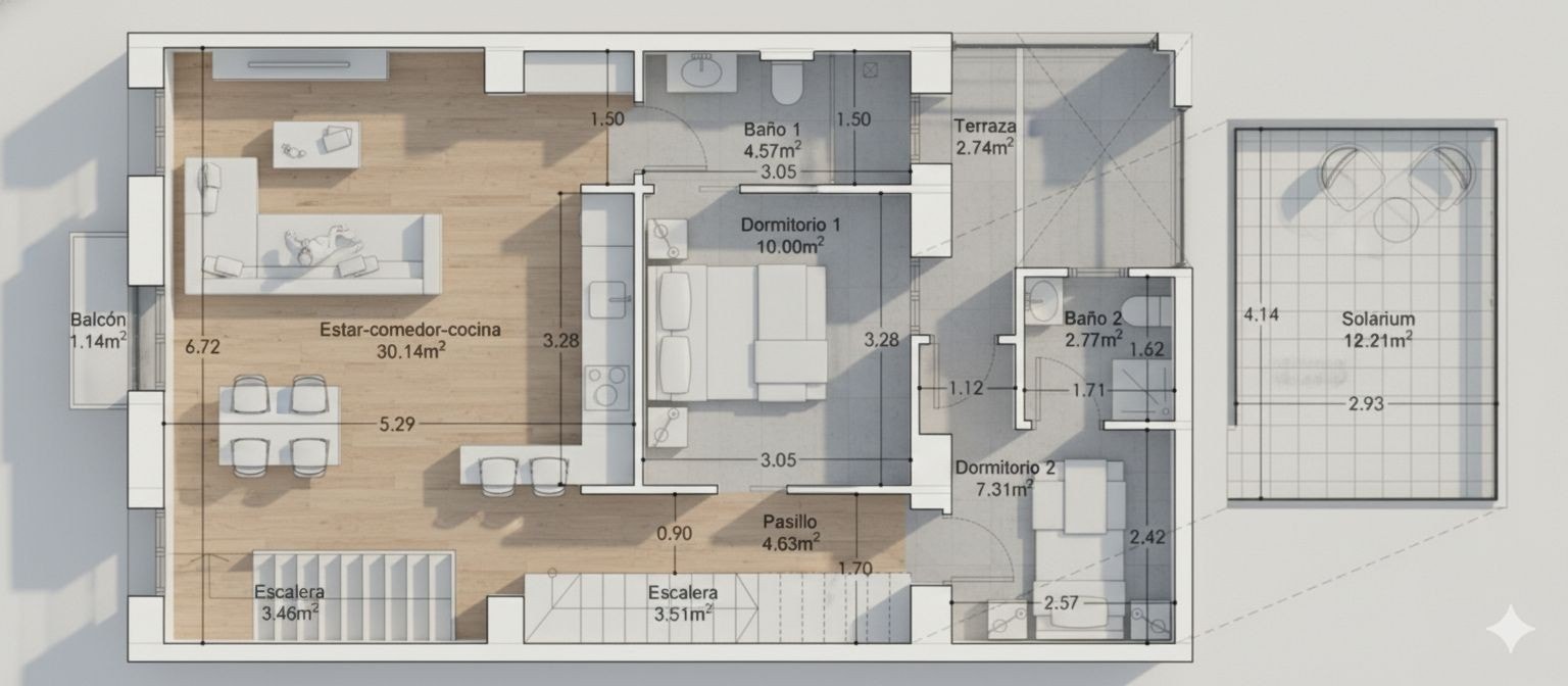 Plantegning leilighet Galleribilde