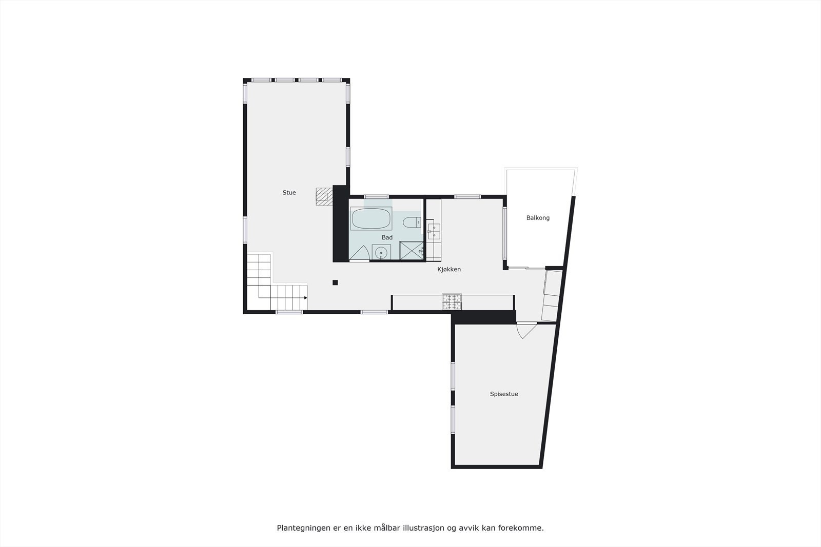 Plantegning 2. etasje Galleribilde