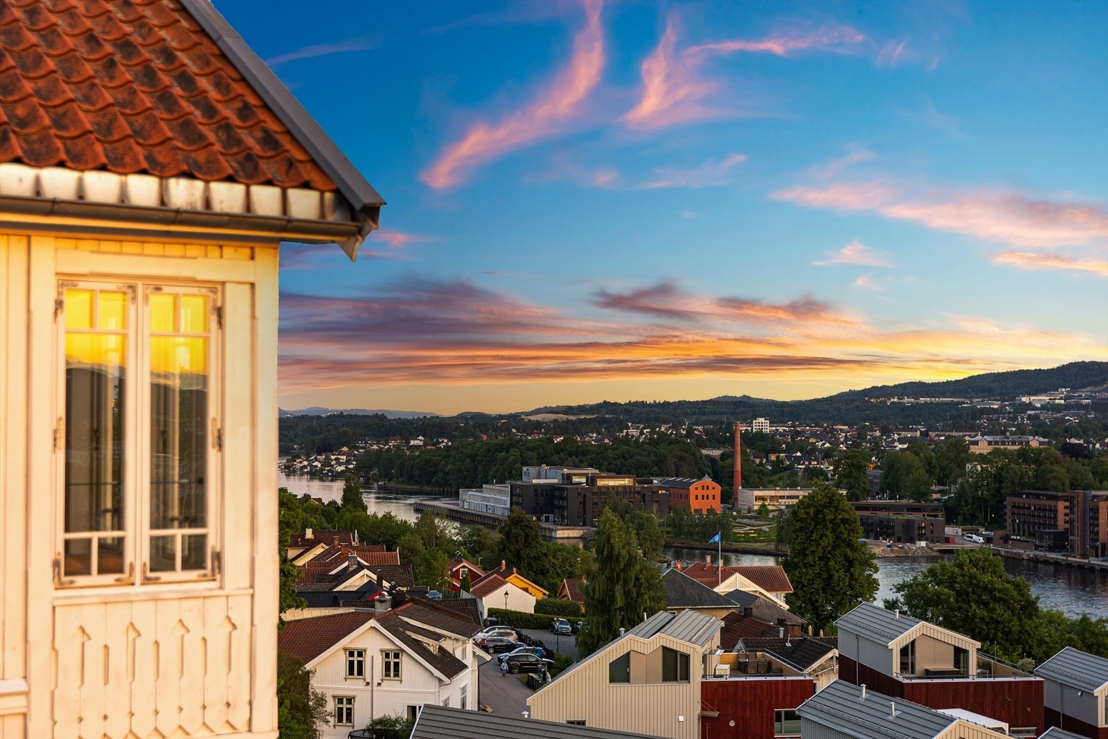 Hyggelig utsikt fra terrassen i 2. etg. Galleribilde