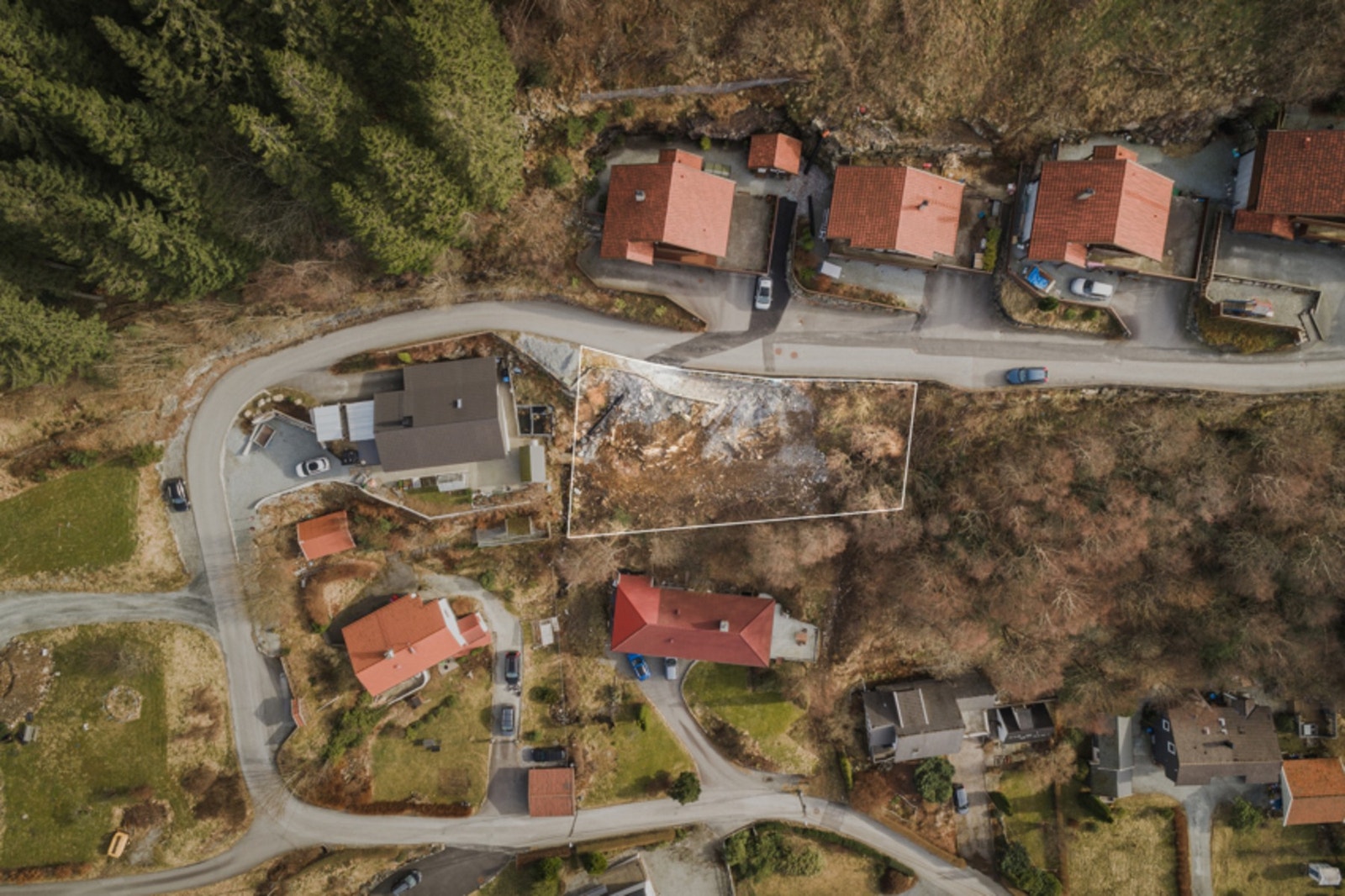 Tomten måler ca. 664 kvm. Galleribilde