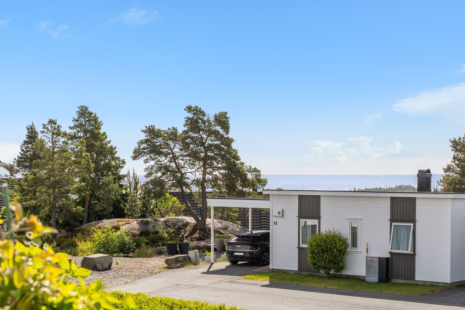 Utsikt fra terrasse Galleribilde