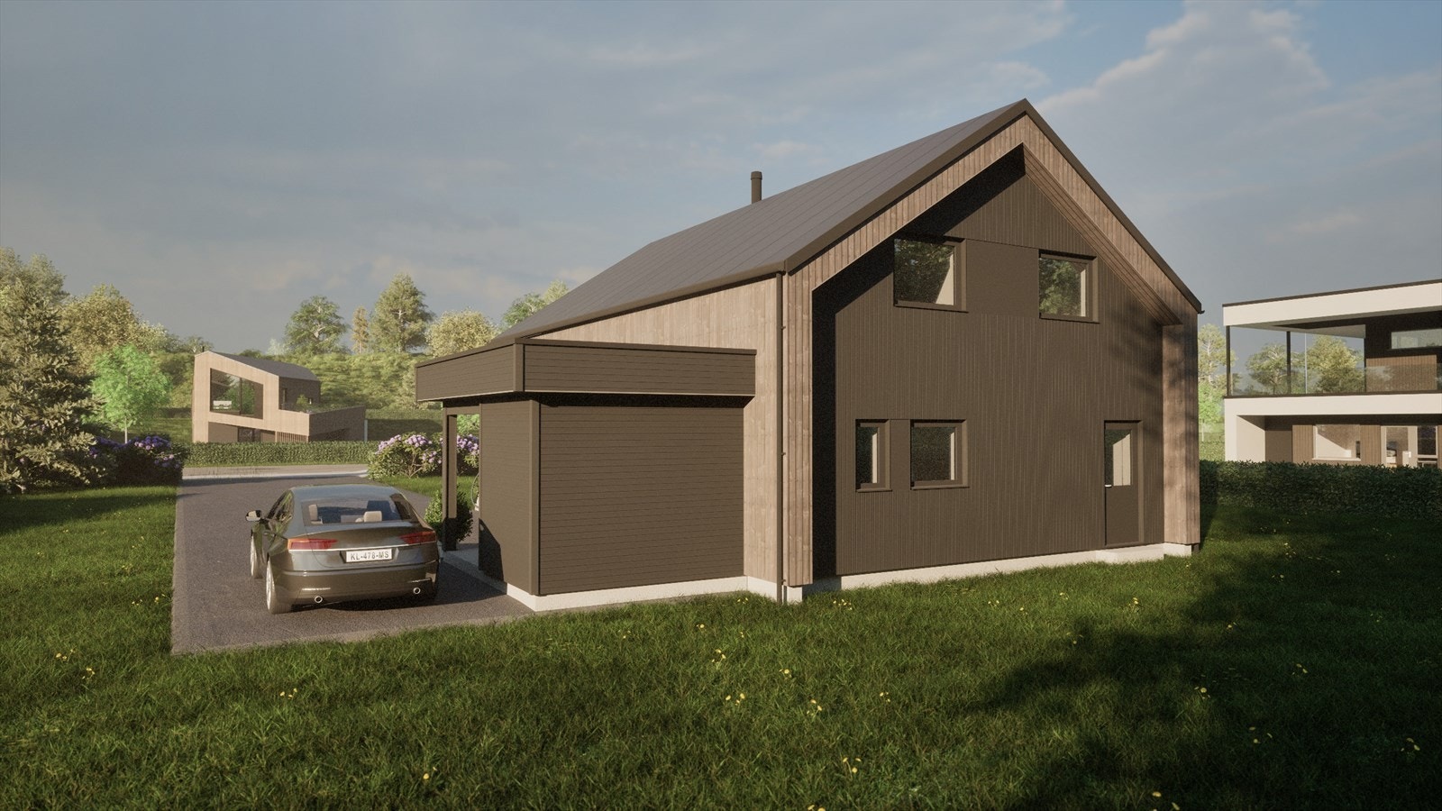 Illustrasjon fasade Galleribilde