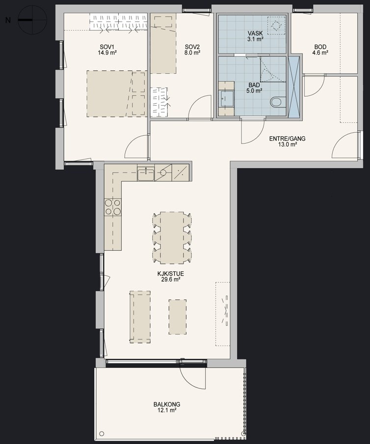 Plantegning (kan være avvik) Galleribilde