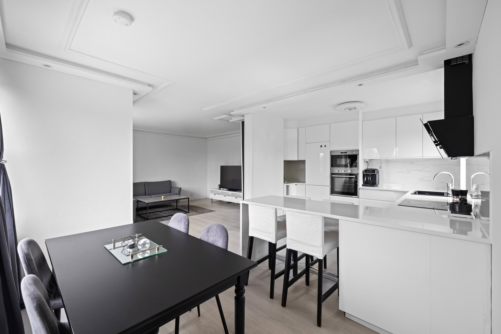 Her er det god plass til et spisebord Galleribilde