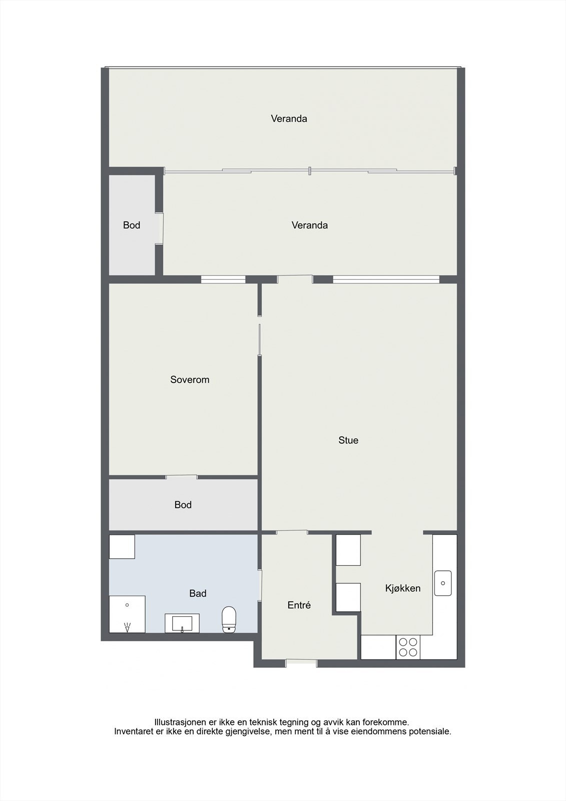 Plantegning Galleribilde