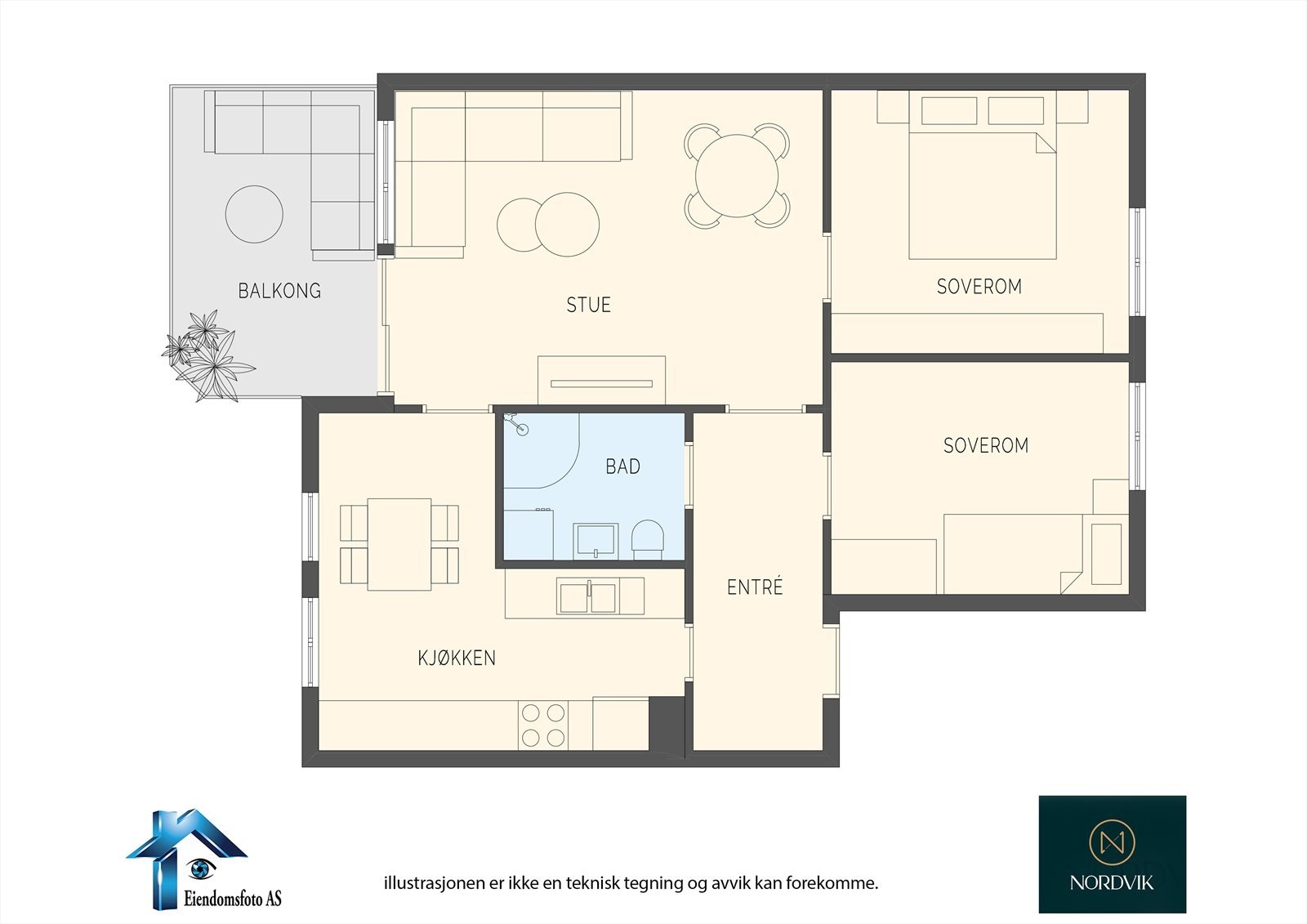 Presentasjon av leiligheten Galleribilde
