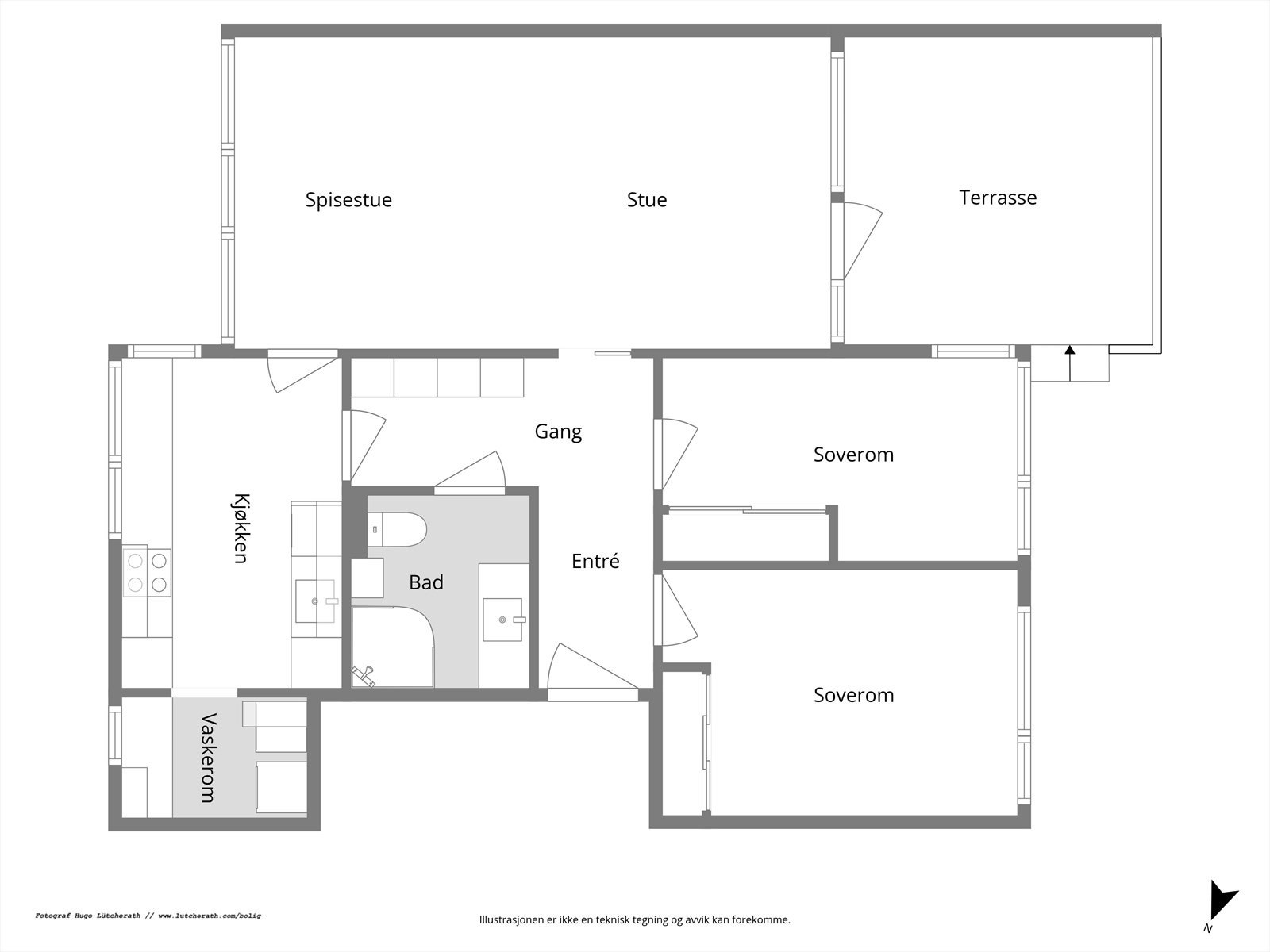 Plantegning Galleribilde