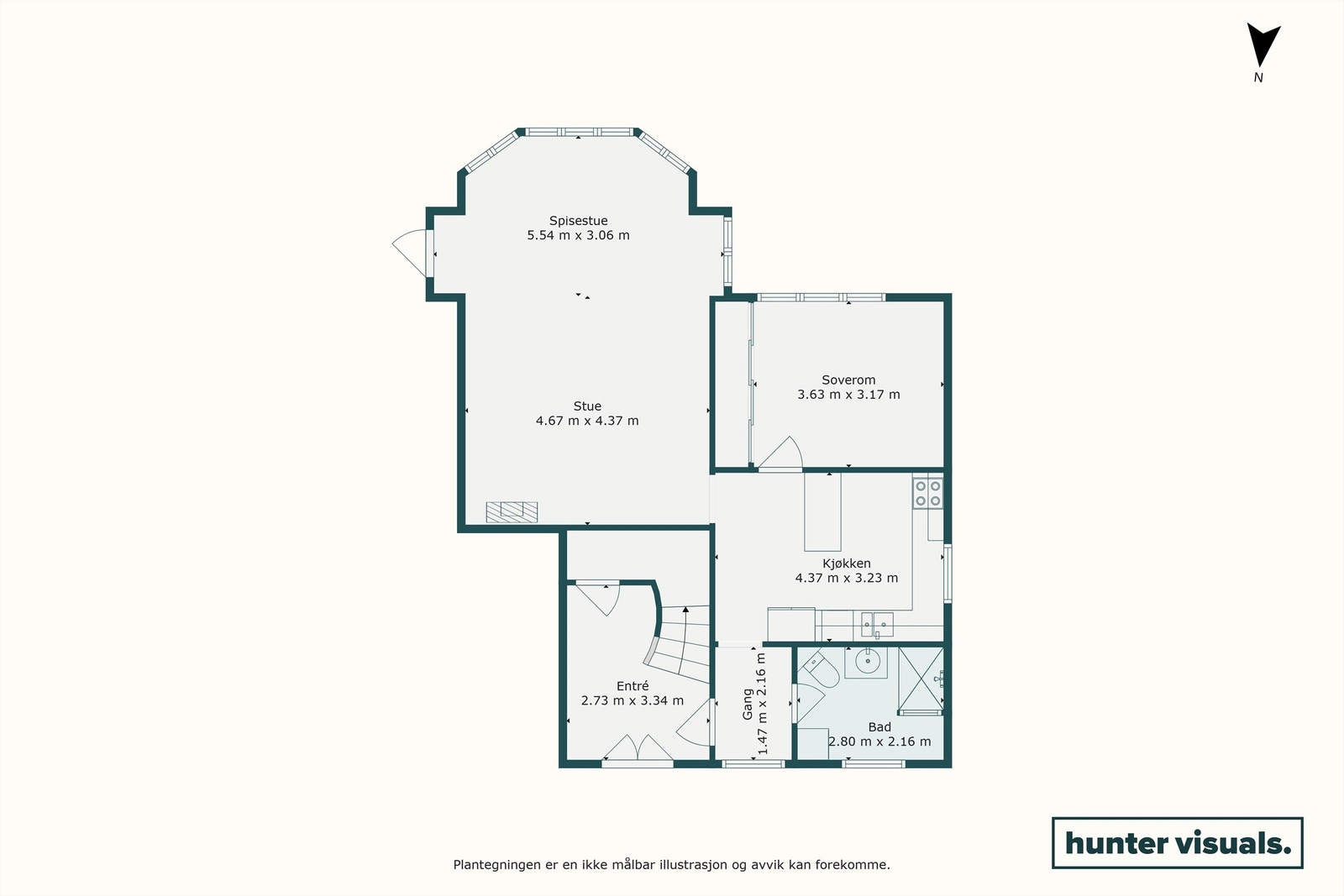 Plantegning - Seksjon 1 Galleribilde