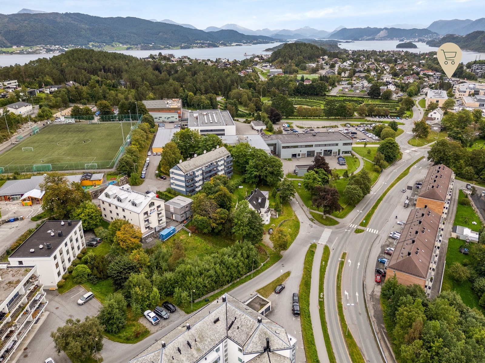 Dronefoto Galleribilde