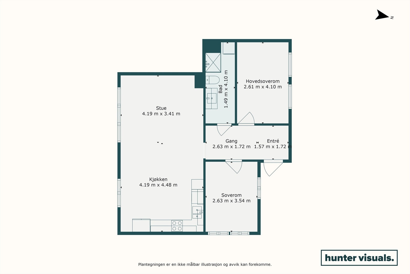 Plantegning - Seksjon 2 Galleribilde