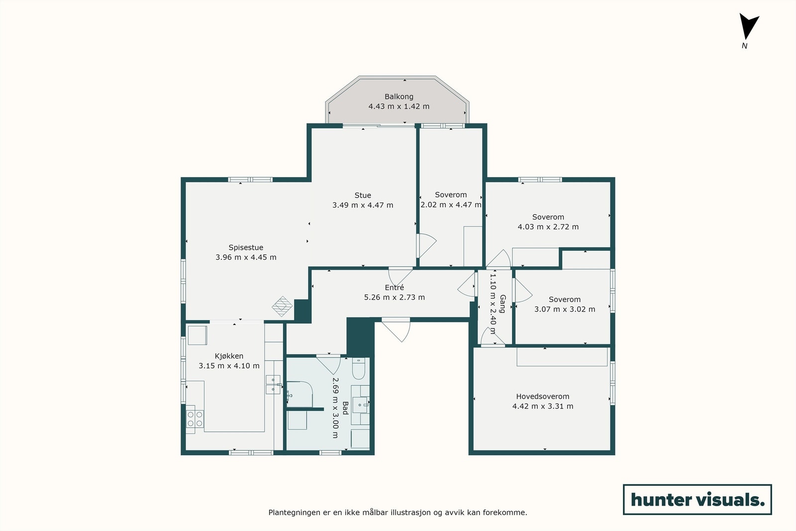 Plantegning - Seksjon 3 Galleribilde