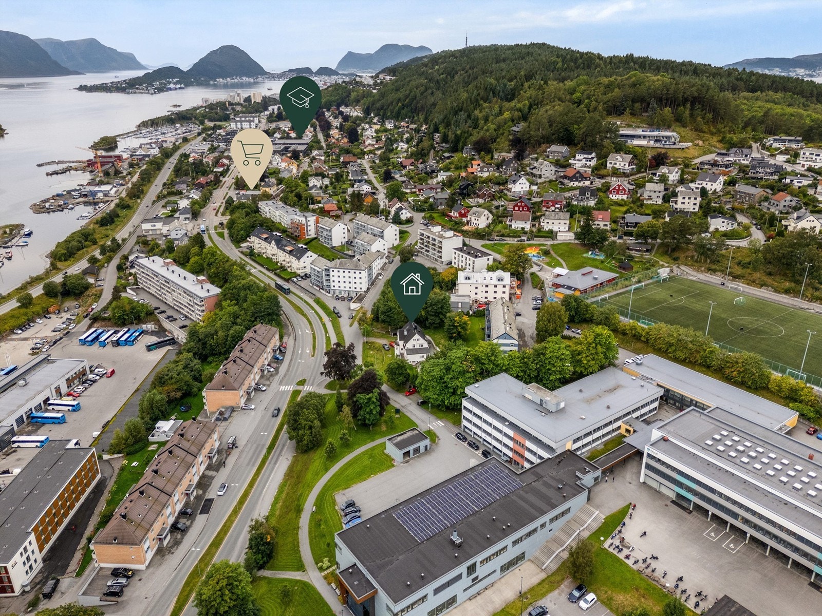 Dronefoto Galleribilde