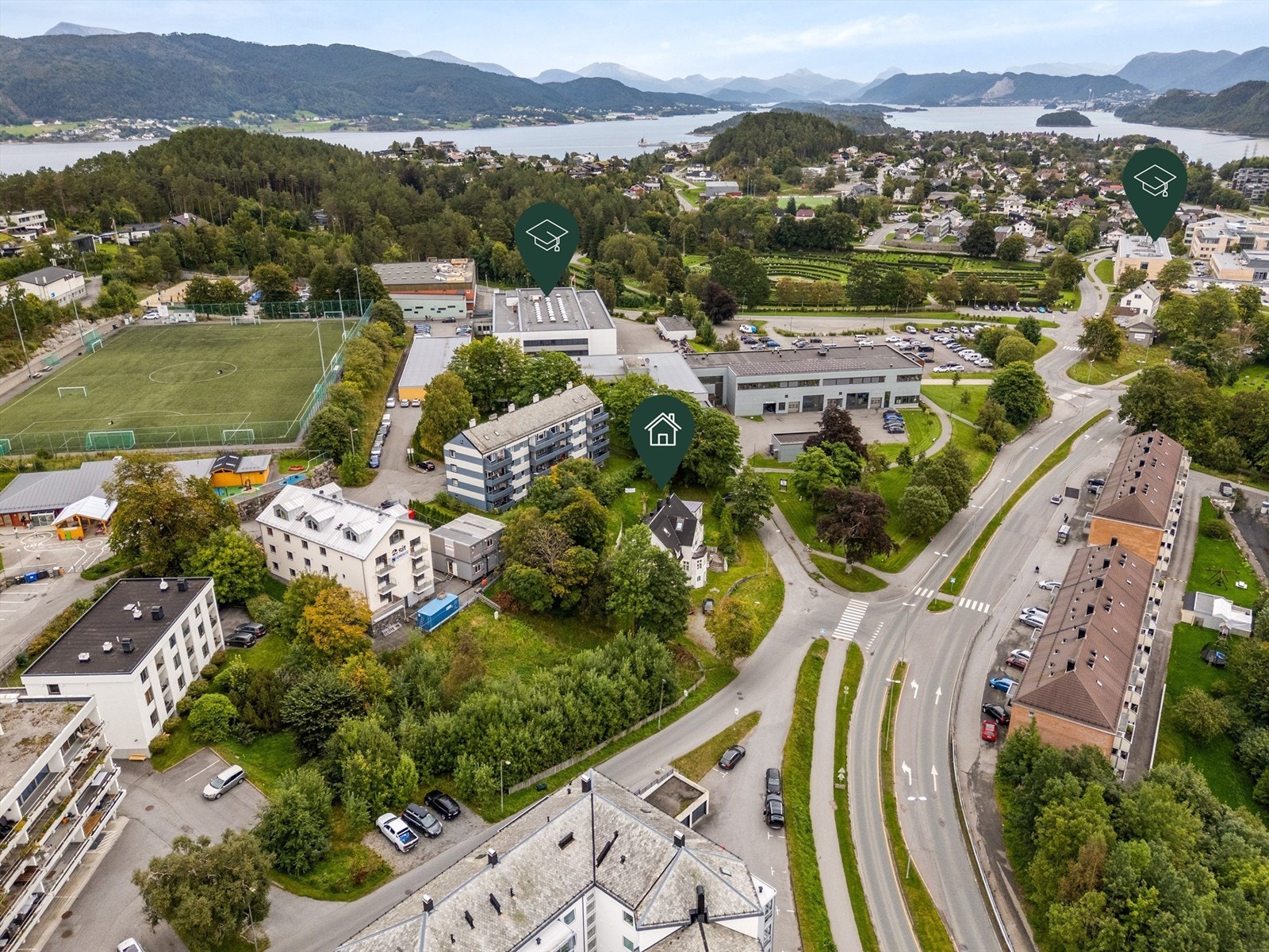 Dronefoto Galleribilde