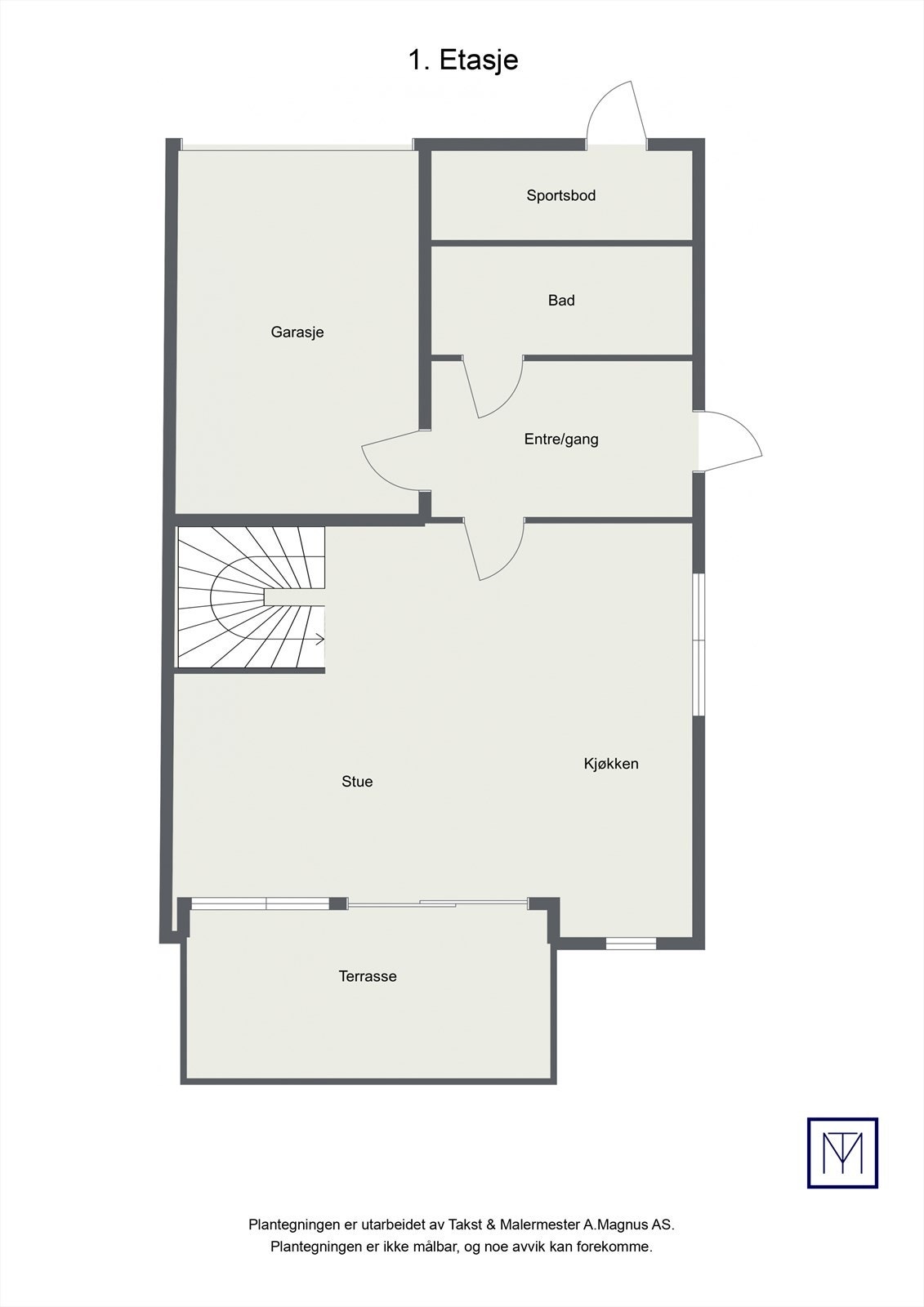 Plantegning 1.etasje Galleribilde