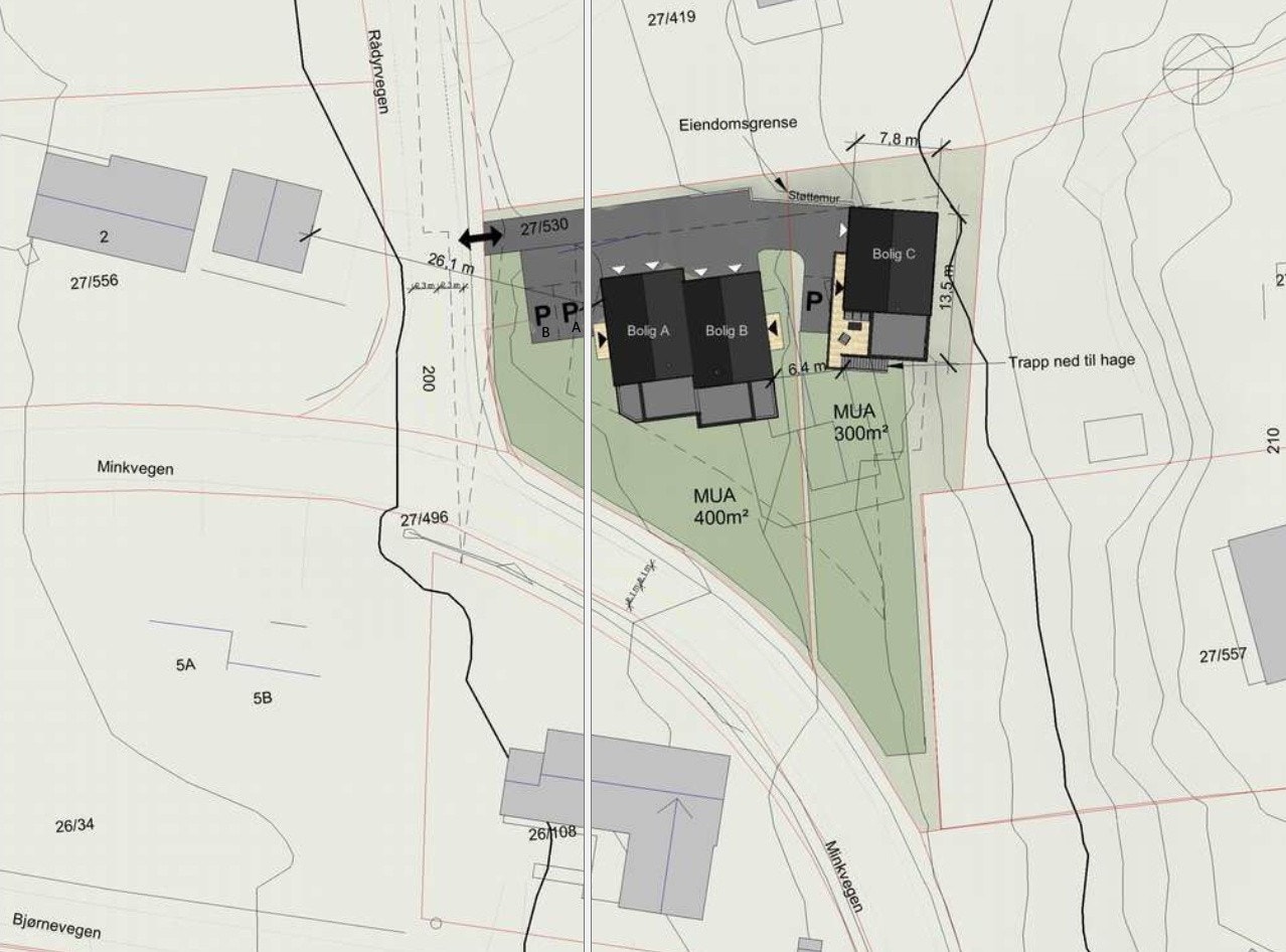 Situasjonsplan for sameiet Galleribilde